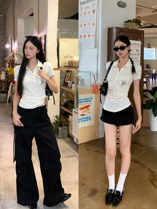 polo collar top
