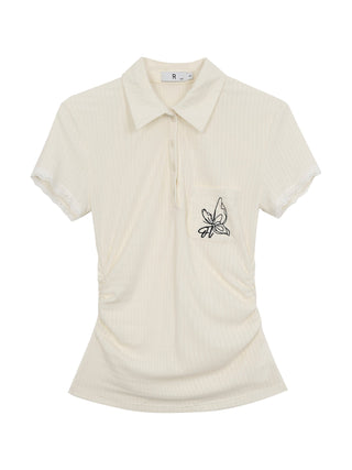 polo collar top