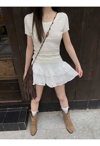 white Korean top