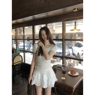 white Korean top