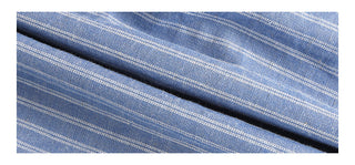 blue striped shirt