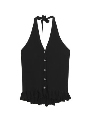 backless halter top