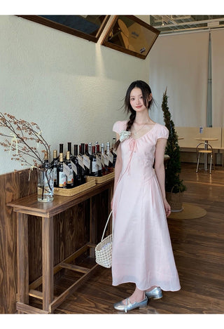 pink French dress