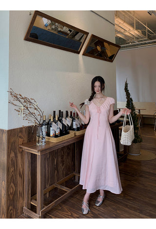 pink French dress