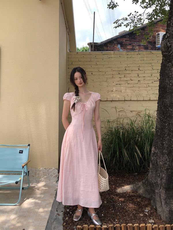 pink French dress