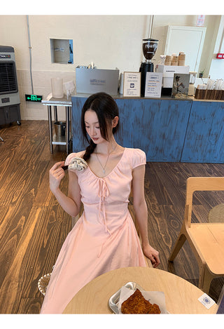 pink French dress