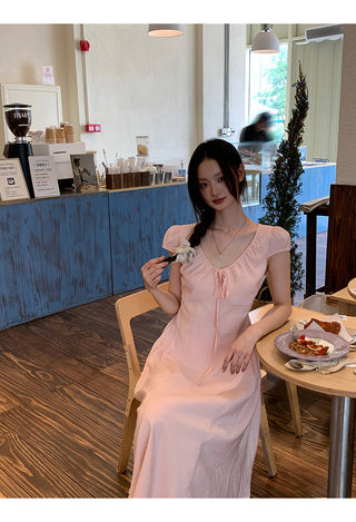 pink French dress