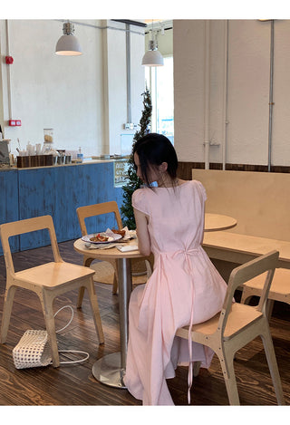 pink French dress