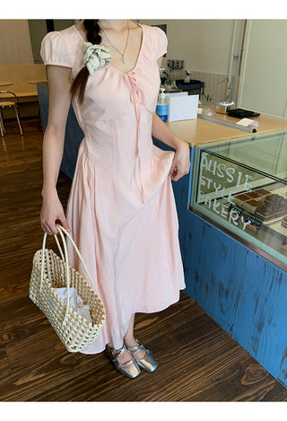 pink French dress