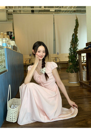 pink French dress