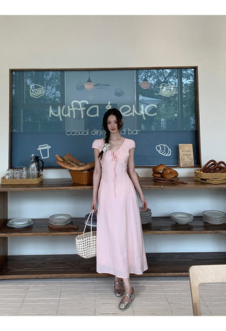 pink French dress