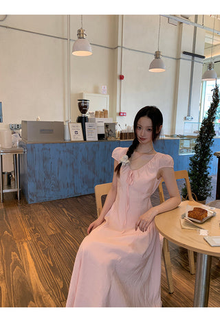 pink French dress