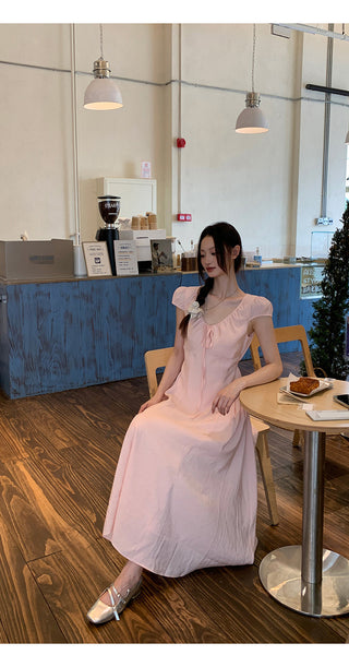 pink French dress