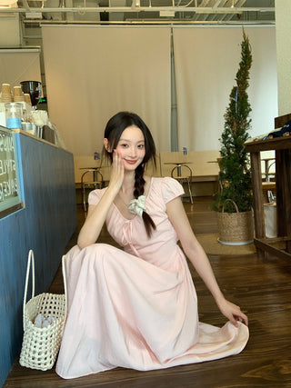 pink French dress