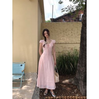 pink French dress