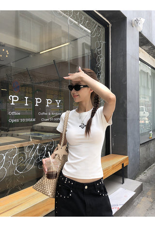 white Korean top