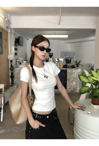 white Korean top