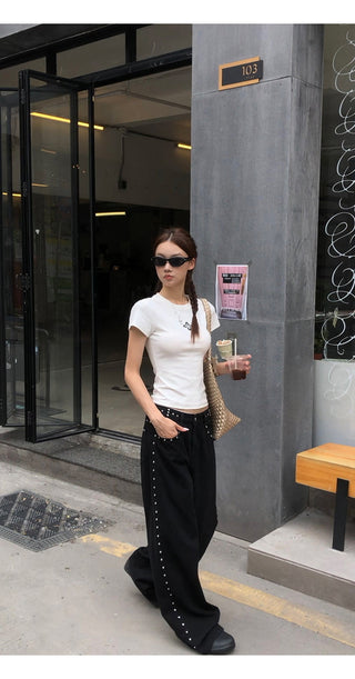 white Korean top