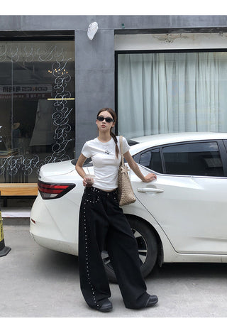 white Korean top