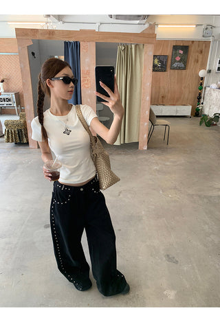 white Korean top