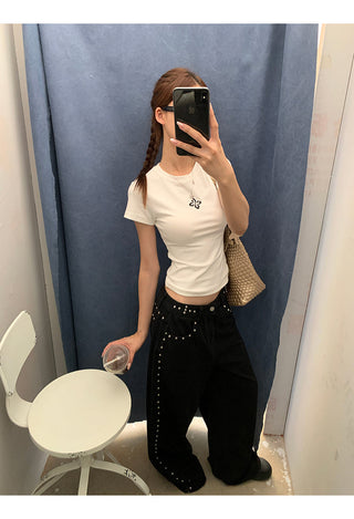 white Korean top