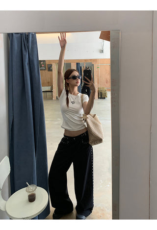 white Korean top