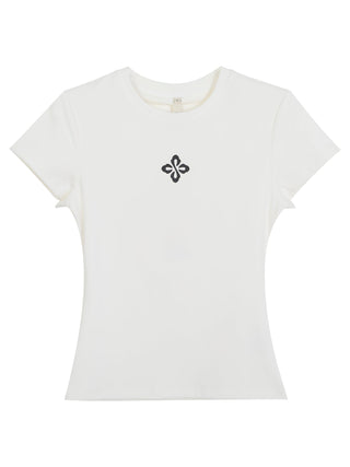 white Korean top