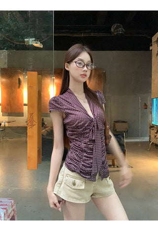 polka dot shirt