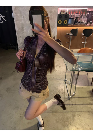 polka dot shirt