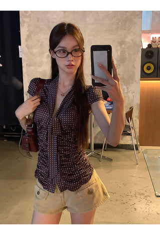polka dot shirt