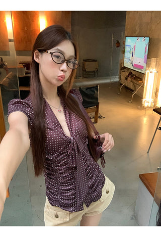 polka dot shirt