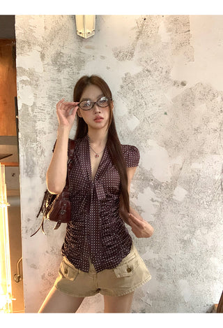 polka dot shirt