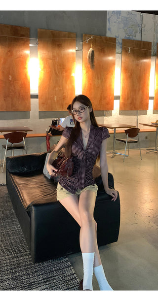 polka dot shirt