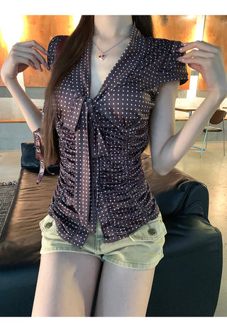 polka dot shirt