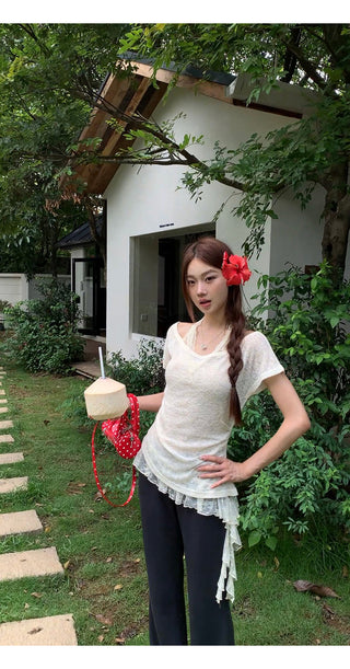 wide-leg casual pants