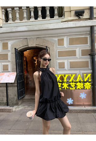 black halter top