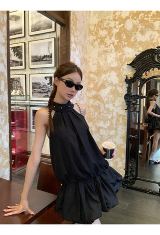 black halter top