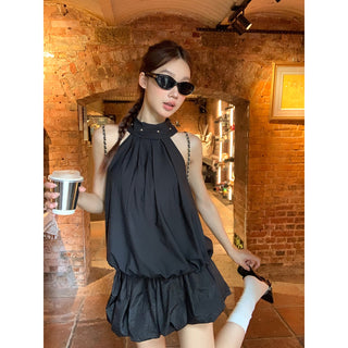 black halter top