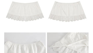 white lace skirt