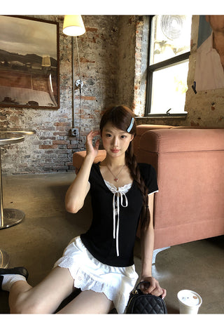 white lace skirt