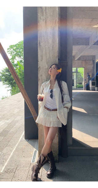 white sun shirt