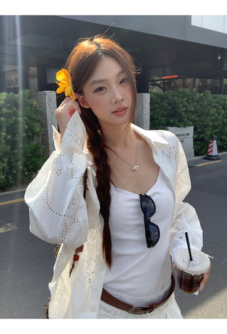 white sun shirt