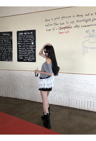lace strapless top