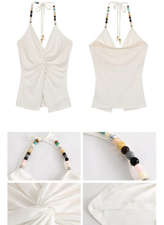 white lace halter