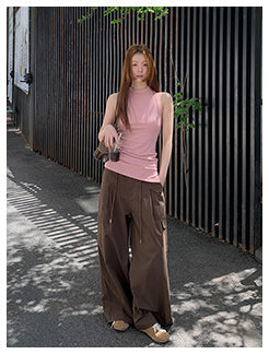 brown overalls