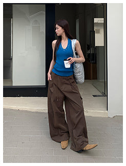 brown overalls