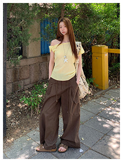 brown overalls