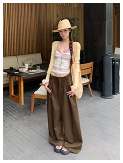 brown overalls