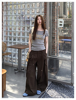 brown overalls