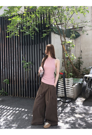 brown overalls